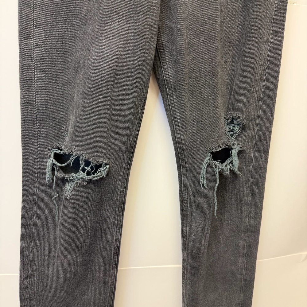 Agolde Distressed Washed Black Jeans size 24 - Picture 5 of 5